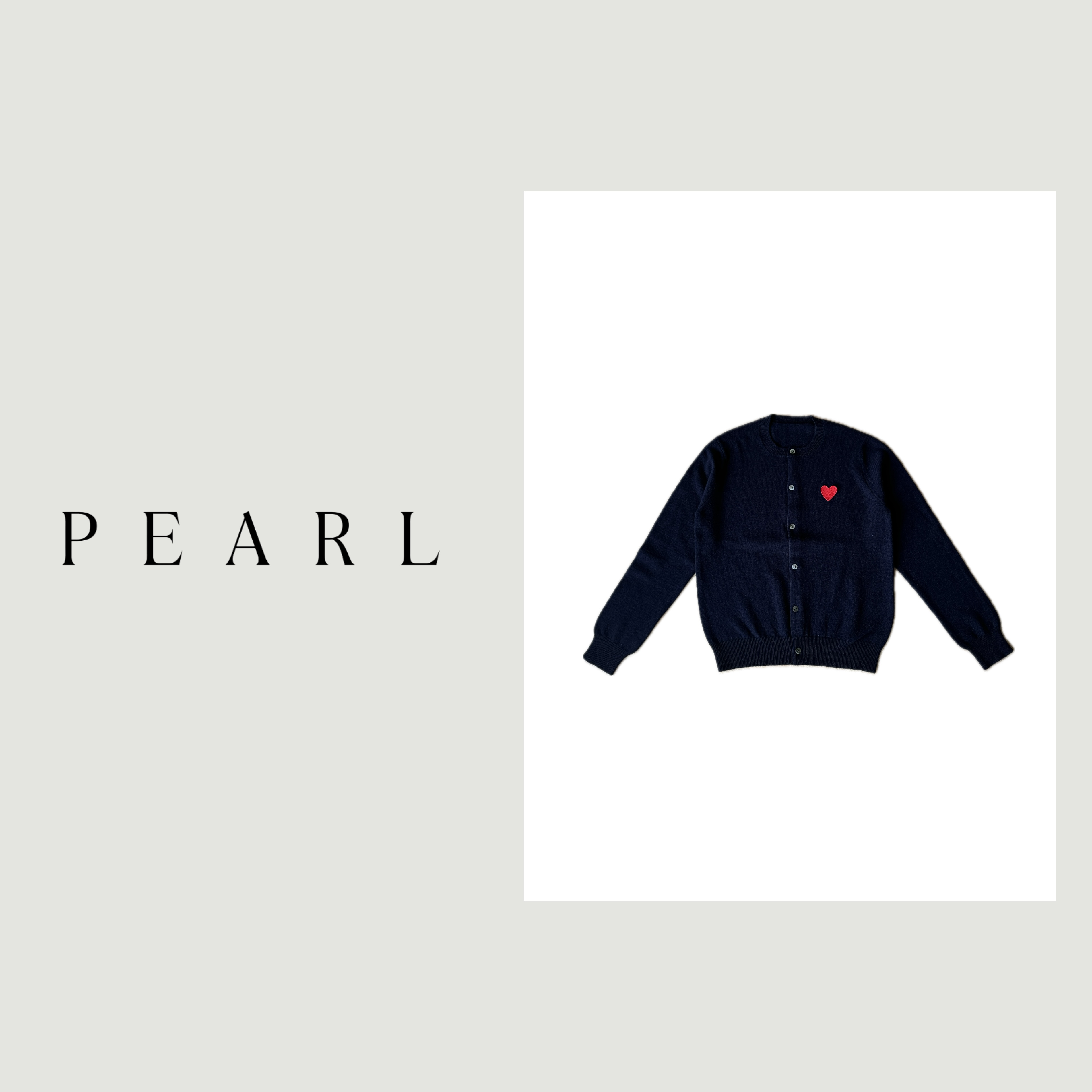 爱心100澳洲羊毛百搭圆领针织开衫