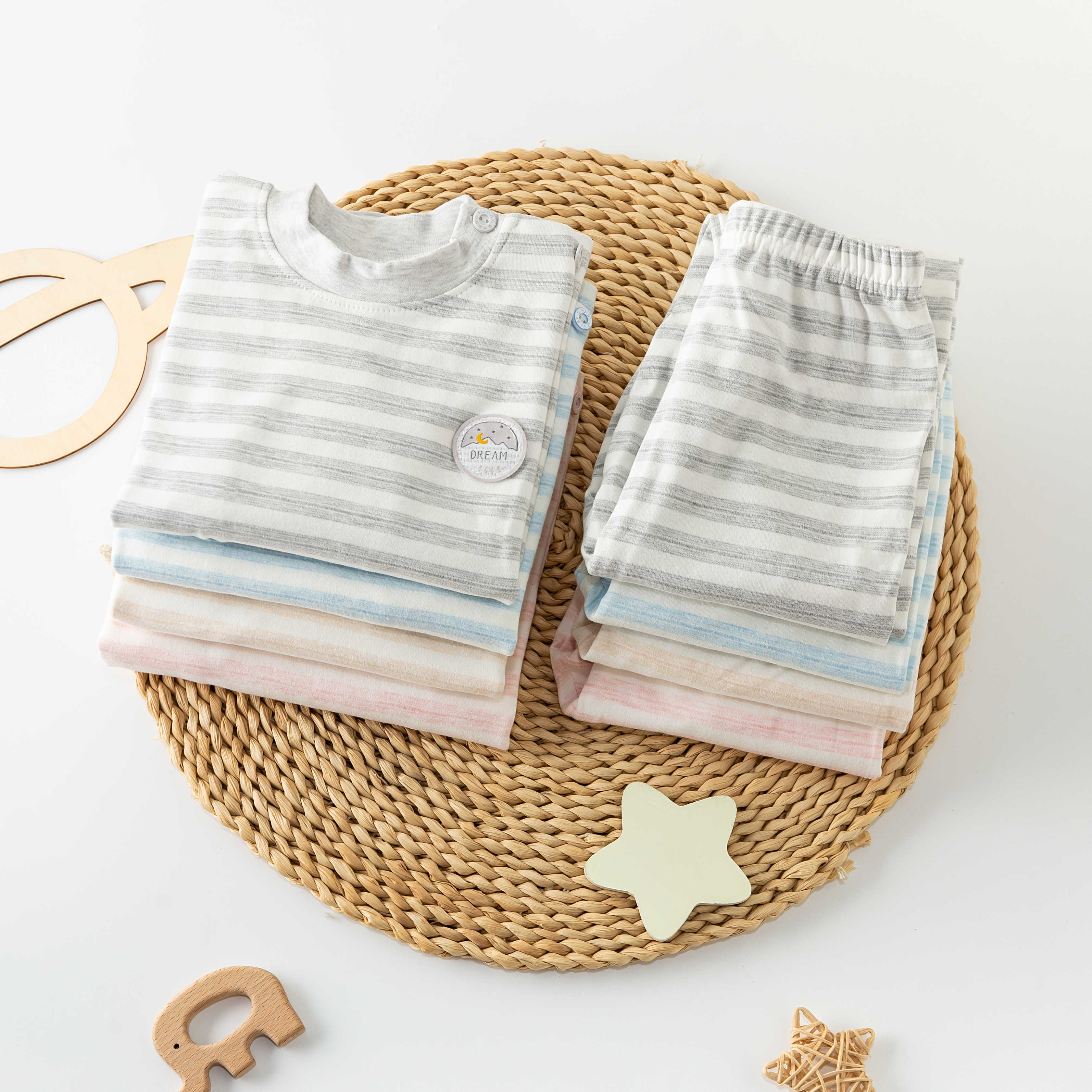 【随落】儿童春秋套装男女宝宝中大童长袖长裤家居服打底内衣裤套