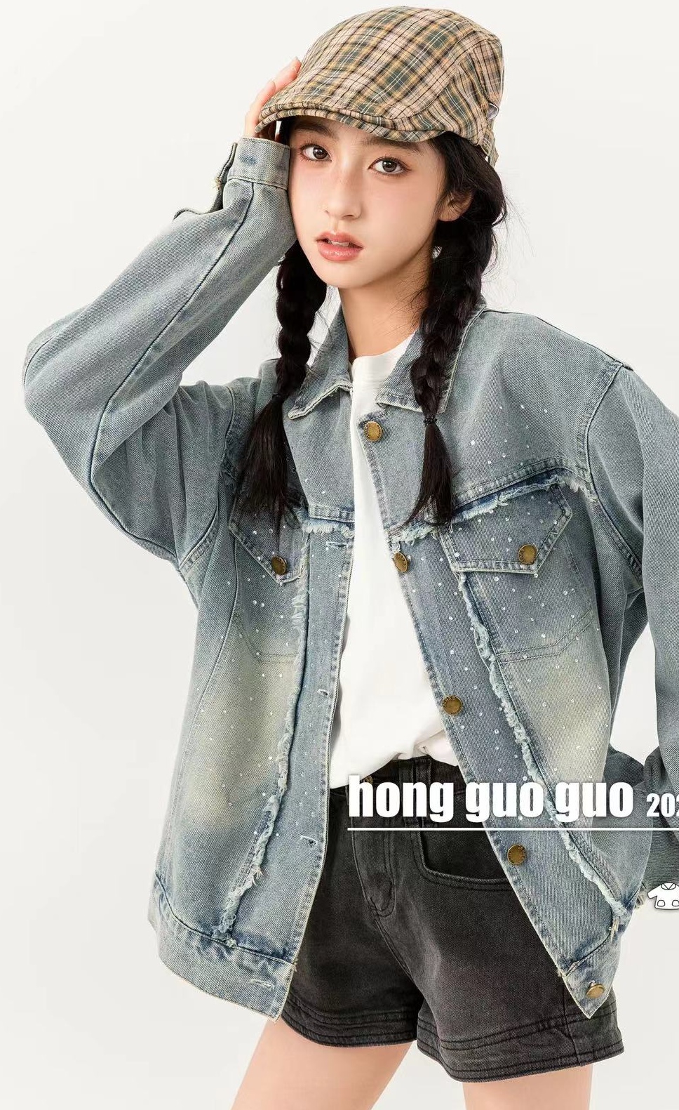 牛仔男女童外套秋冬新款