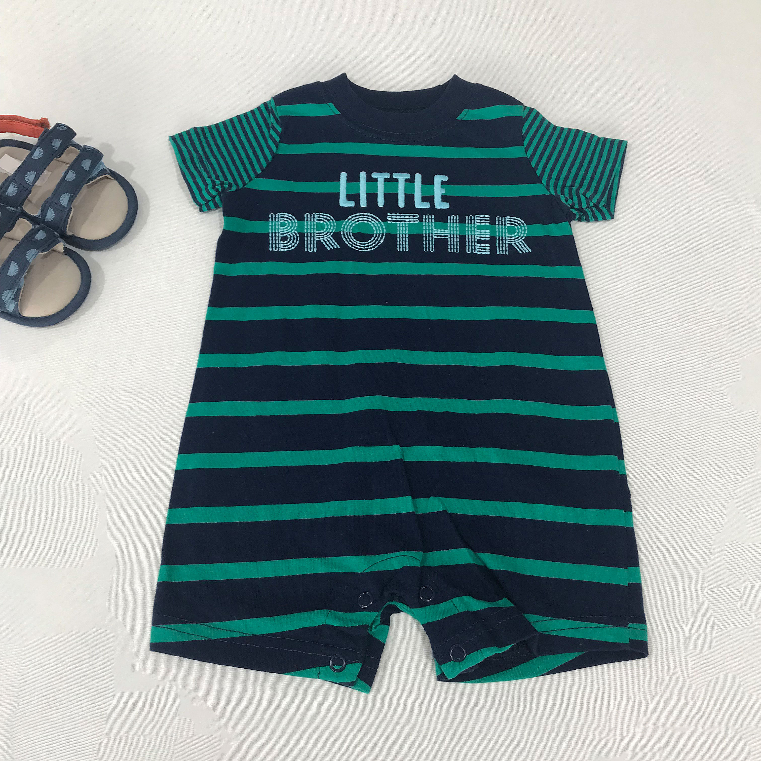 OmniEllen/欧米云艾琳新生婴儿连体衣男宝宝衣服夏季包屁衣爬服