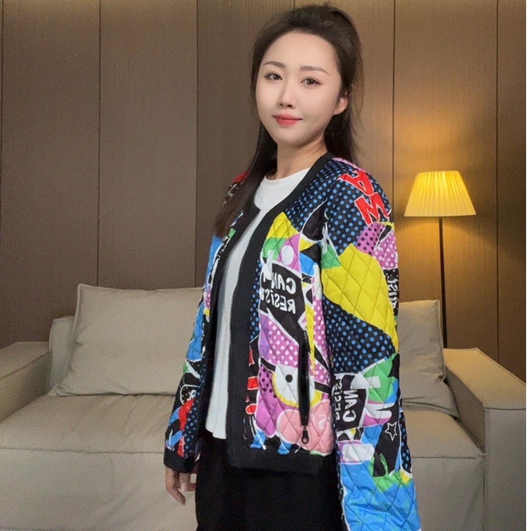 (BINLI原创设计）1098经典青出于蓝棉服夹克外套