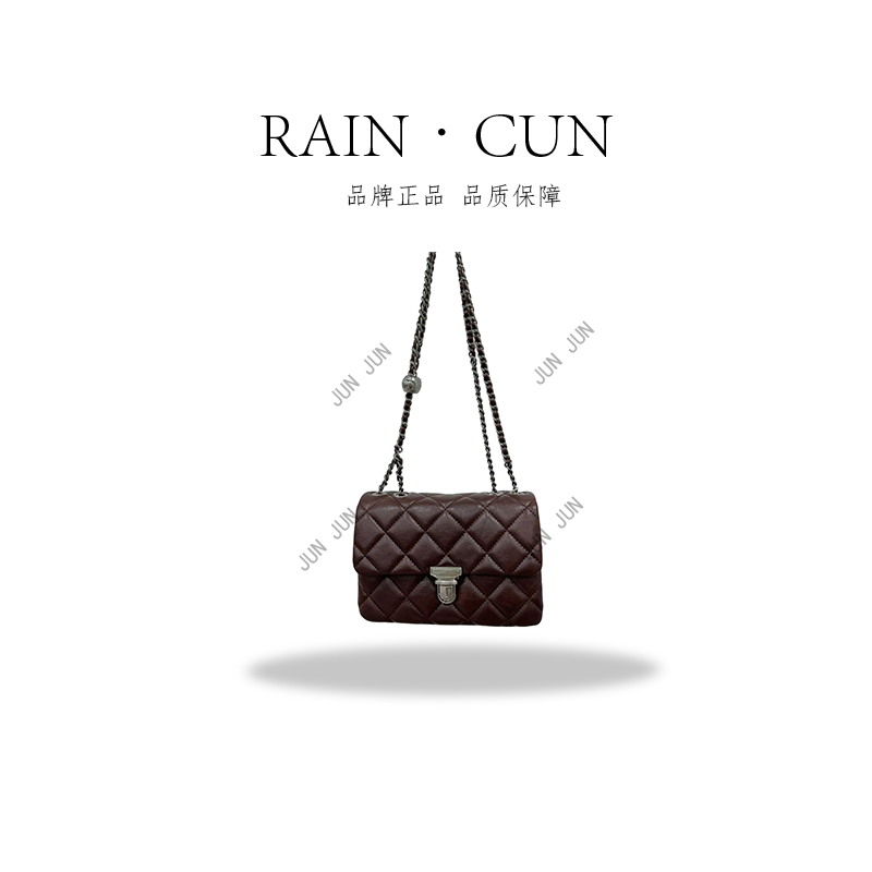 【RAIN.CUN】QYX-9615-可可棕-高定轻奢时尚百搭潮流女士包包