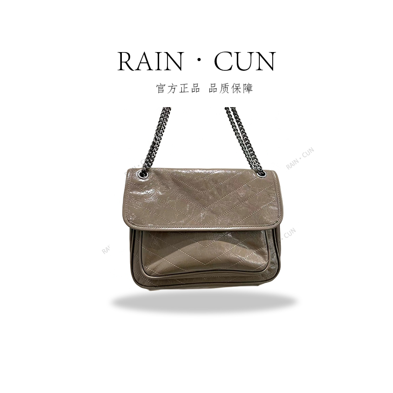 【RAIN.CUN】KLL-69004-卡其-色高定轻奢时尚百搭潮流女士包包