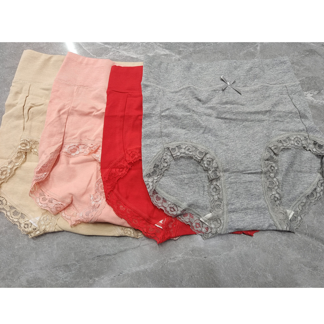 女日单棉95棉高腰内裤随机4条/好穿舒适/颜色可备注