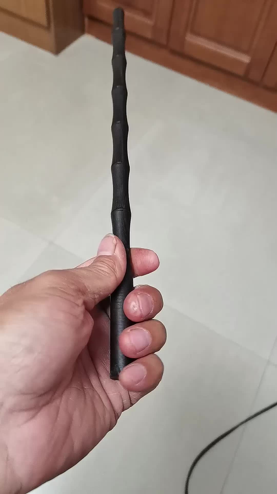 紫光檀竹节棍长34直径1.25