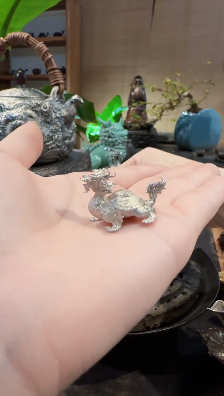 【闪购商品】足银999龙龟茶宠