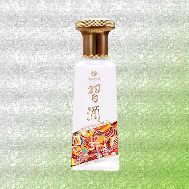 习酒123干蓝小酒 白酒  53度100ml