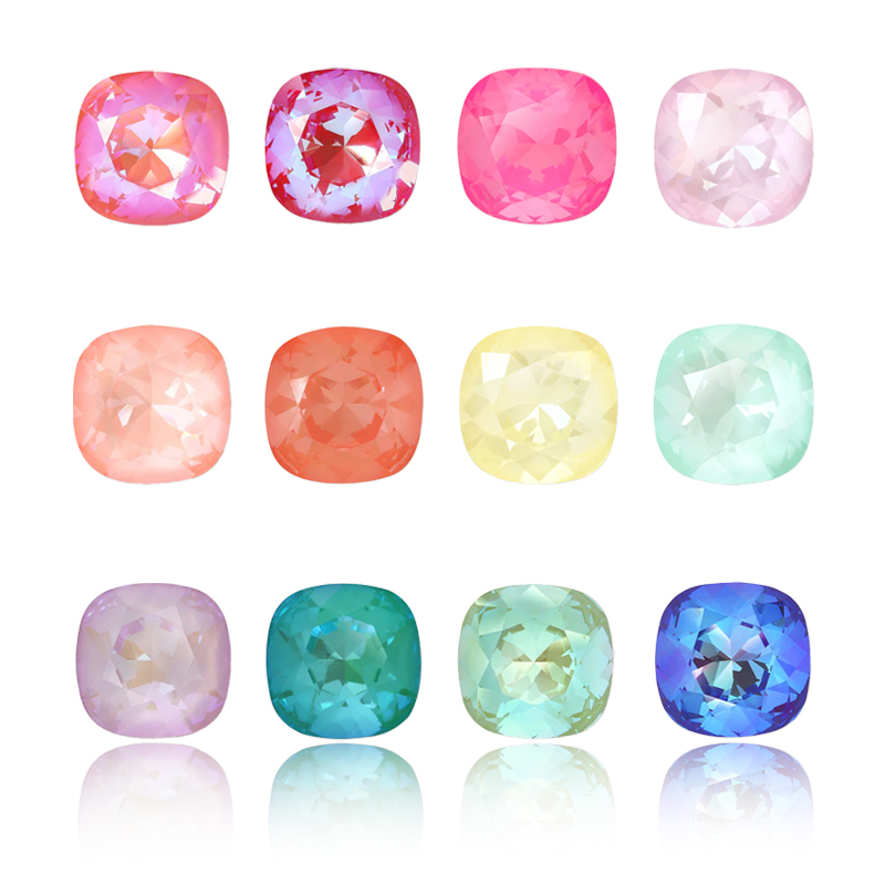 花式石 4470肥方 摩卡冰川系列美甲钻华子奥钻超闪穿戴钻美甲饰品