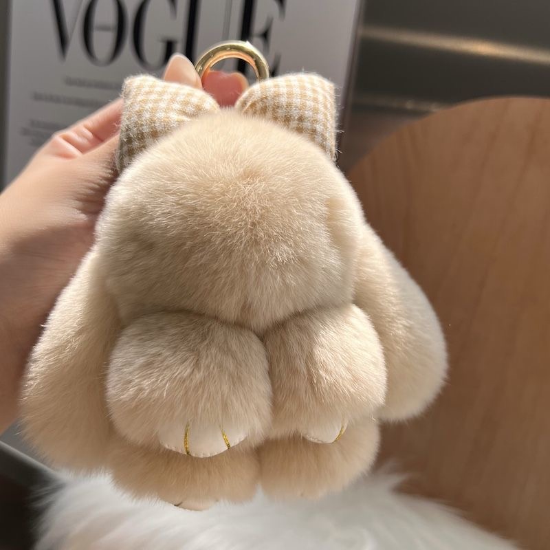 毛毛兔子小挂件娃娃