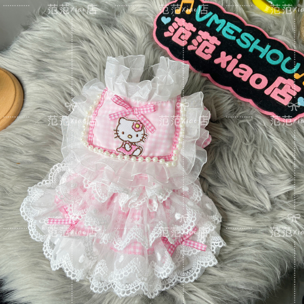 （断码福利）Hello Kitty粉色宠物衣服手作款