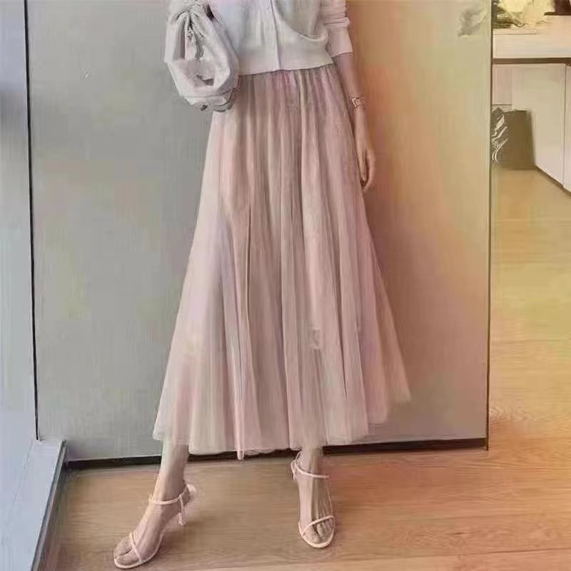 No退换 5200183松紧腰飘飘半裙