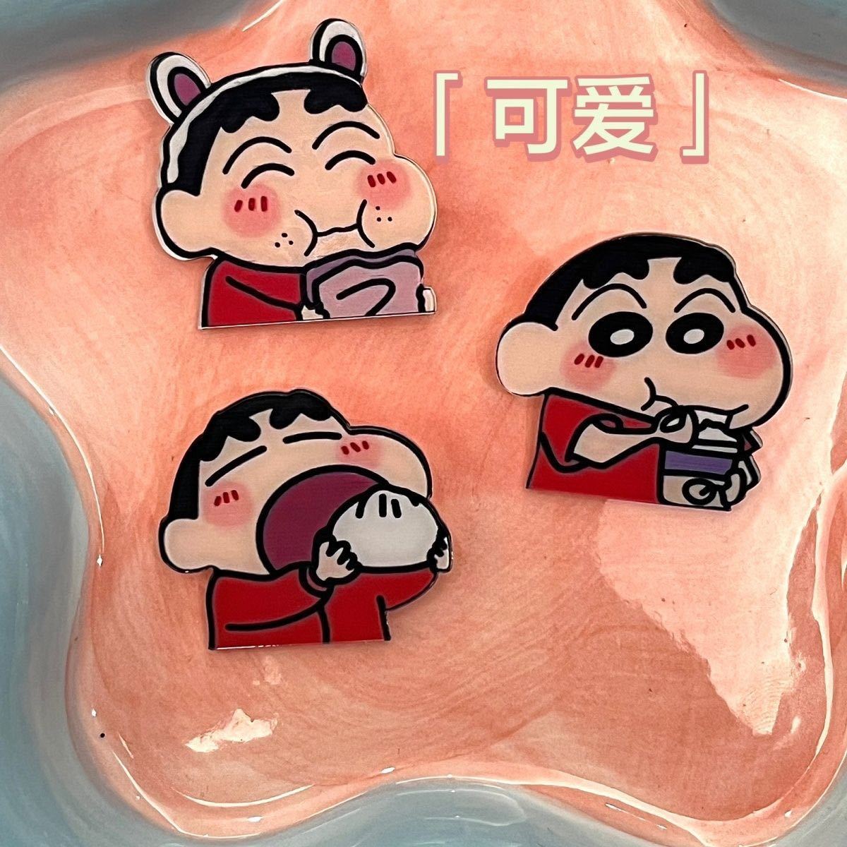 蛋糕小新胸针可爱卡通透明送闺蜜朋友洋气蜡笔小新