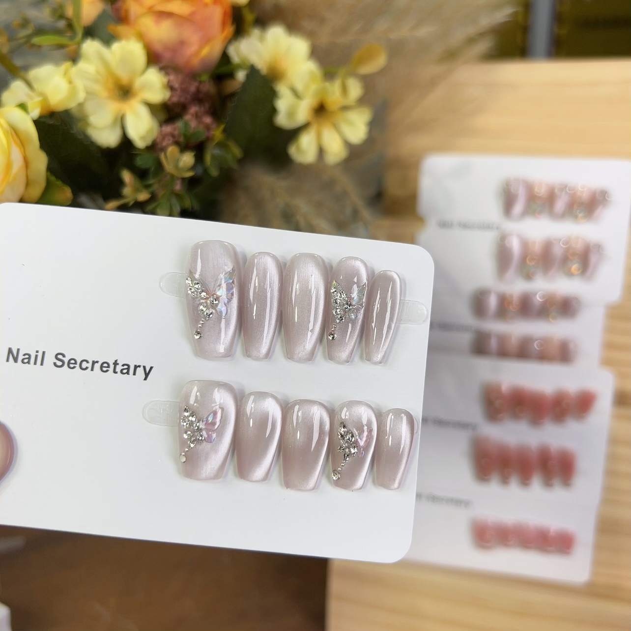 美甲书记【上春山】手工穿戴甲时尚百搭美甲贴反复佩戴手工光疗甲片