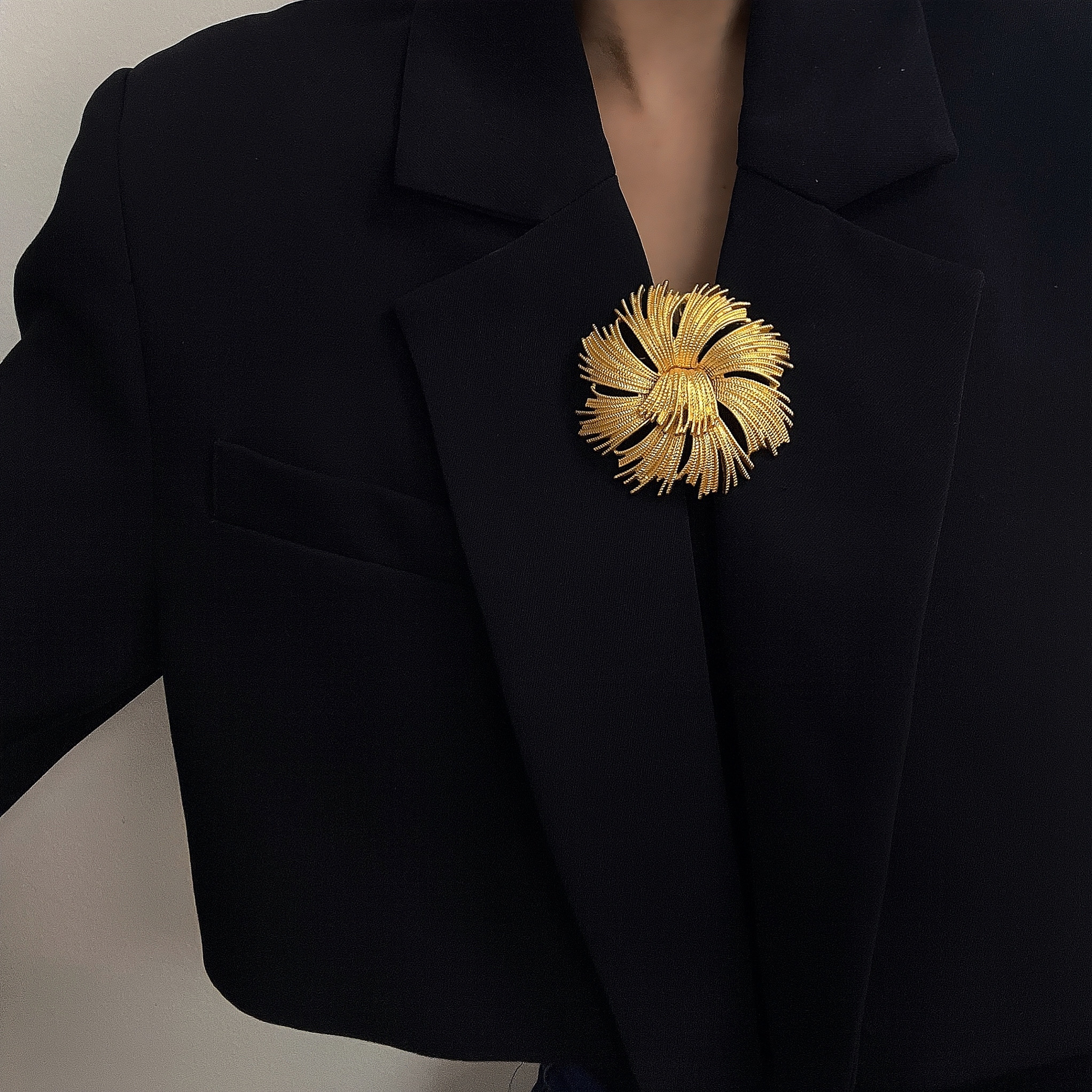 铜合金胸针 中古vintage莫奈经典 复古烟花胸针高级感胸针 XZ011