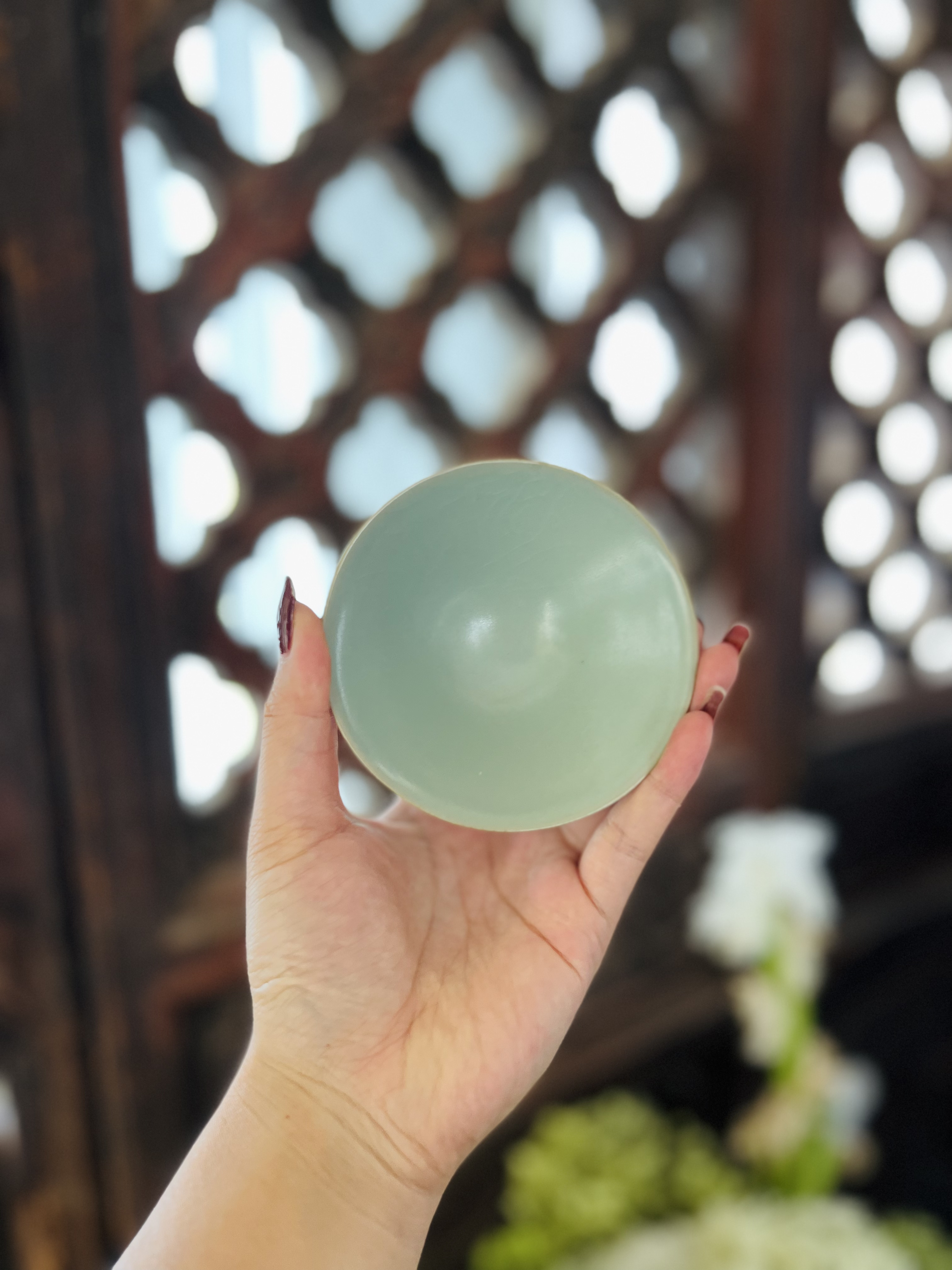 问鼎老款天青斗笠杯