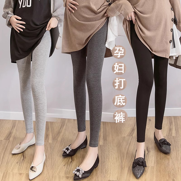 孕妇打底裤春秋外穿裤子秋冬加绒大码长裤秋季弹力显瘦孕妇裤保暖