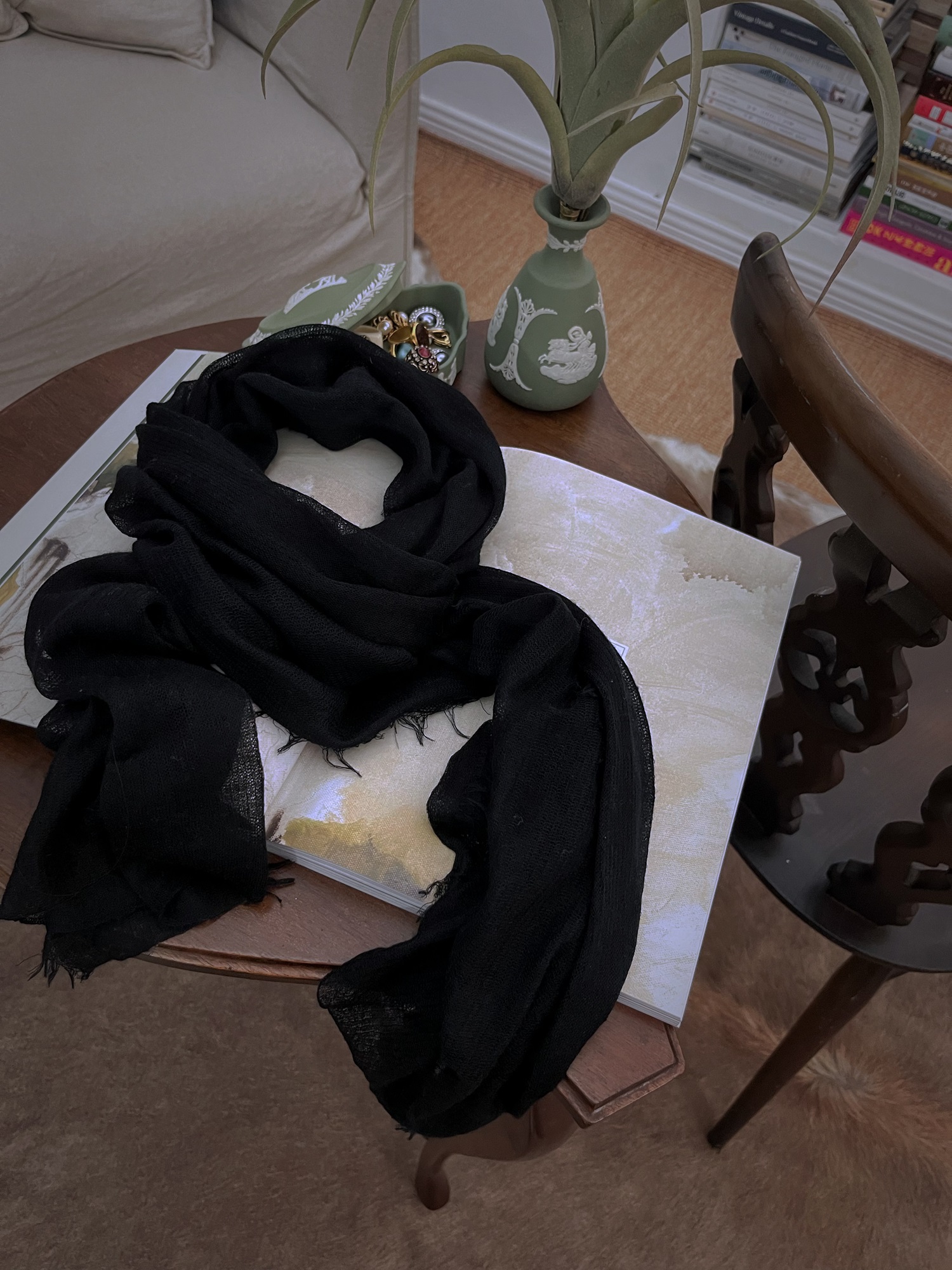 【阿黛】软糯针织绒绒围巾