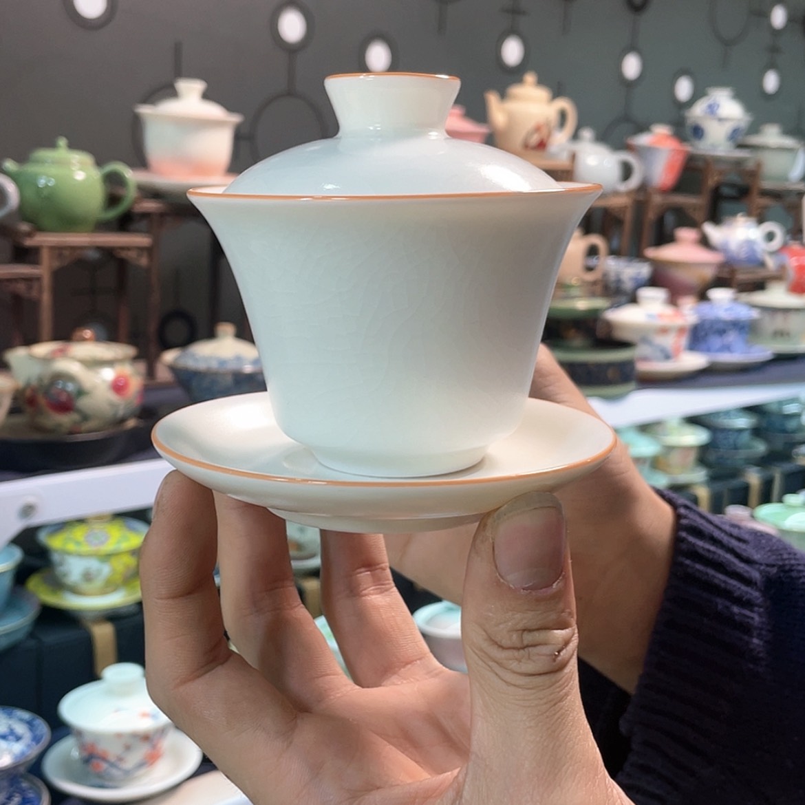 【闪购商品】陶瓷盖碗