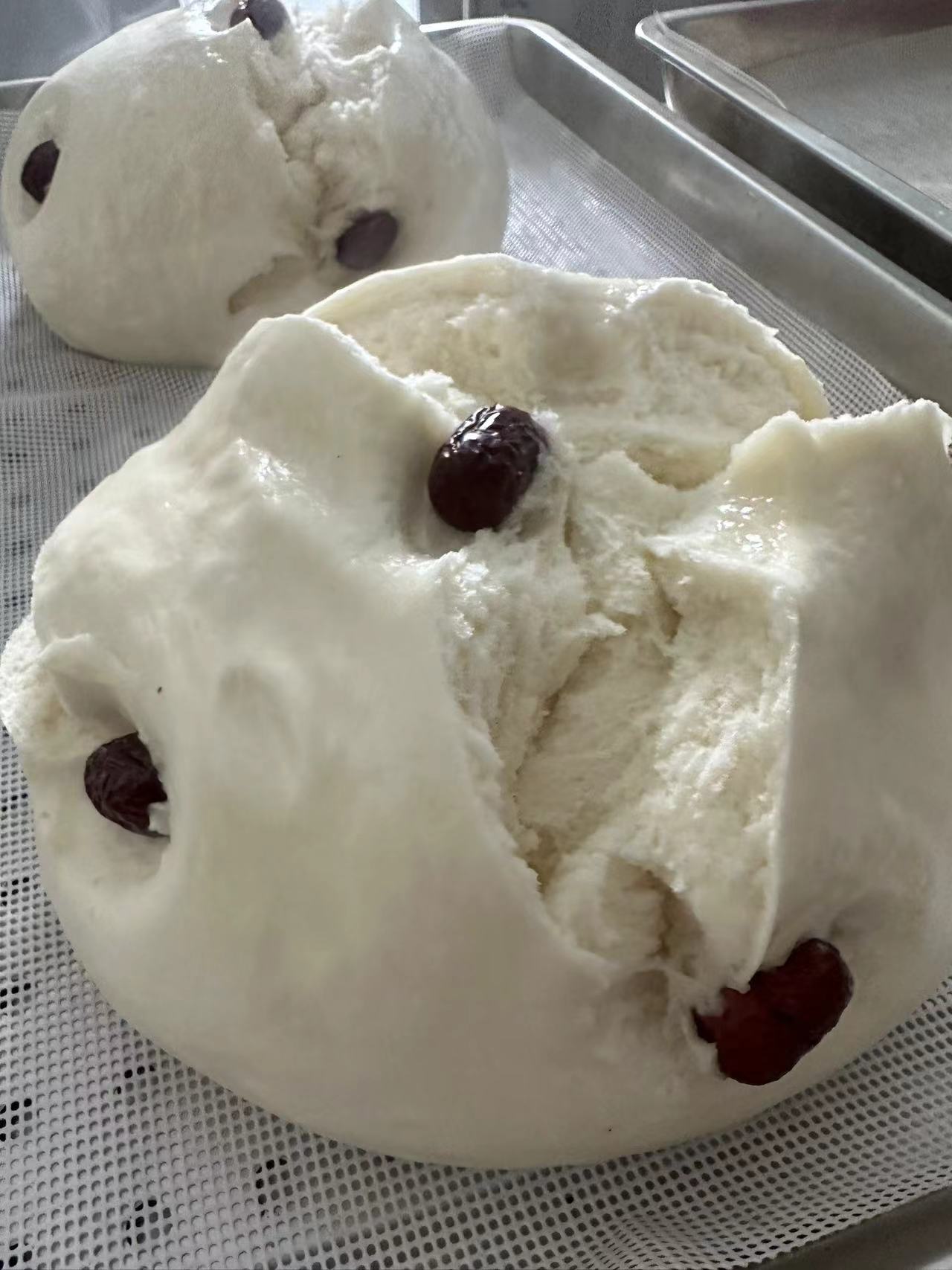 奶香红枣开花大馒头松软奶香饽饽花卷面点