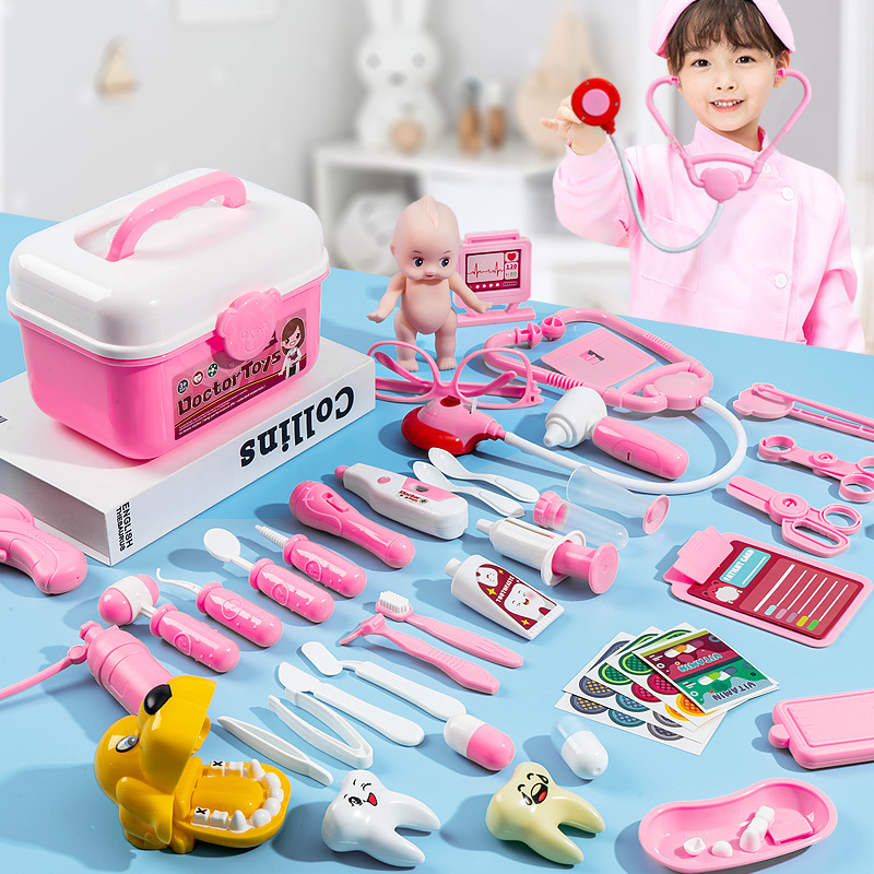 过家家听诊器牙医套装小医生玩具儿童玩具3-6岁小朋友卡通玩具