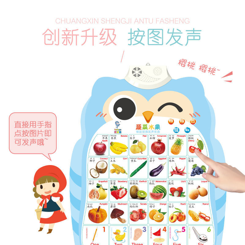 拼音识字挂图有声早教发声字母幼儿宝宝启蒙儿童点读贴墙玩具全套