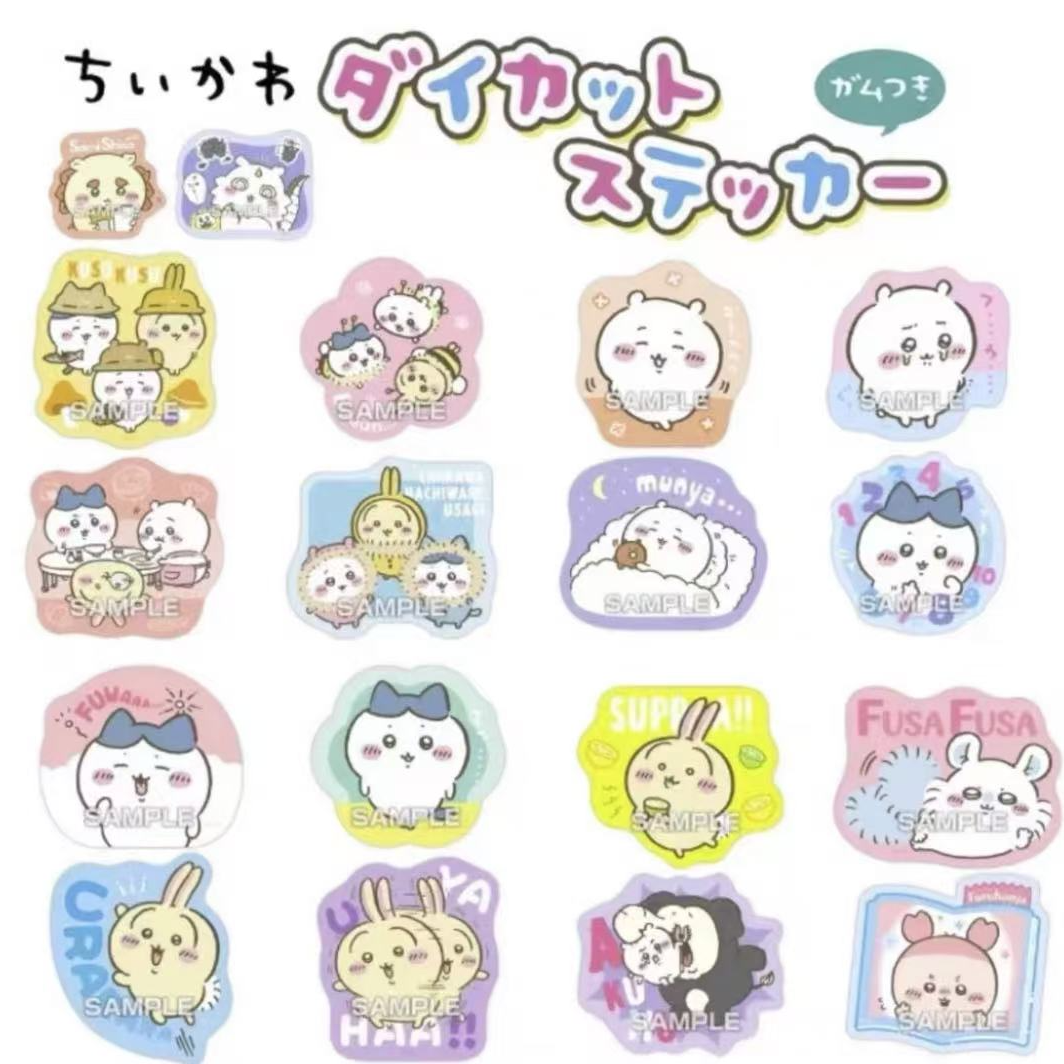 chiikawa新品贴纸系列 食玩贴纸 冬日系列