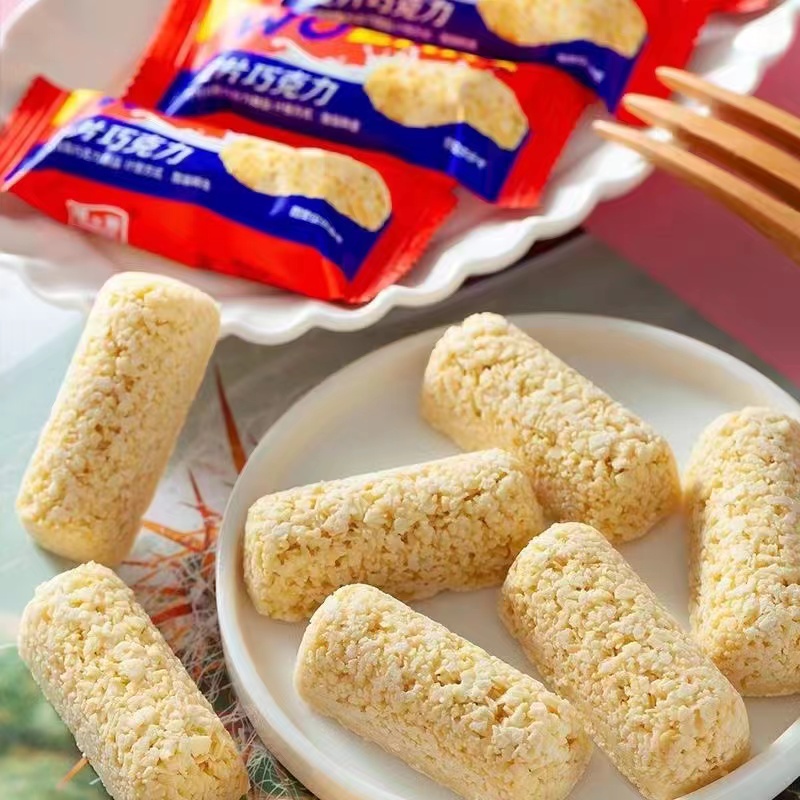 网红零食燕麦酥麦片巧克力燕麦棒结婚喜糖麦片年货燕麦巧克力批发