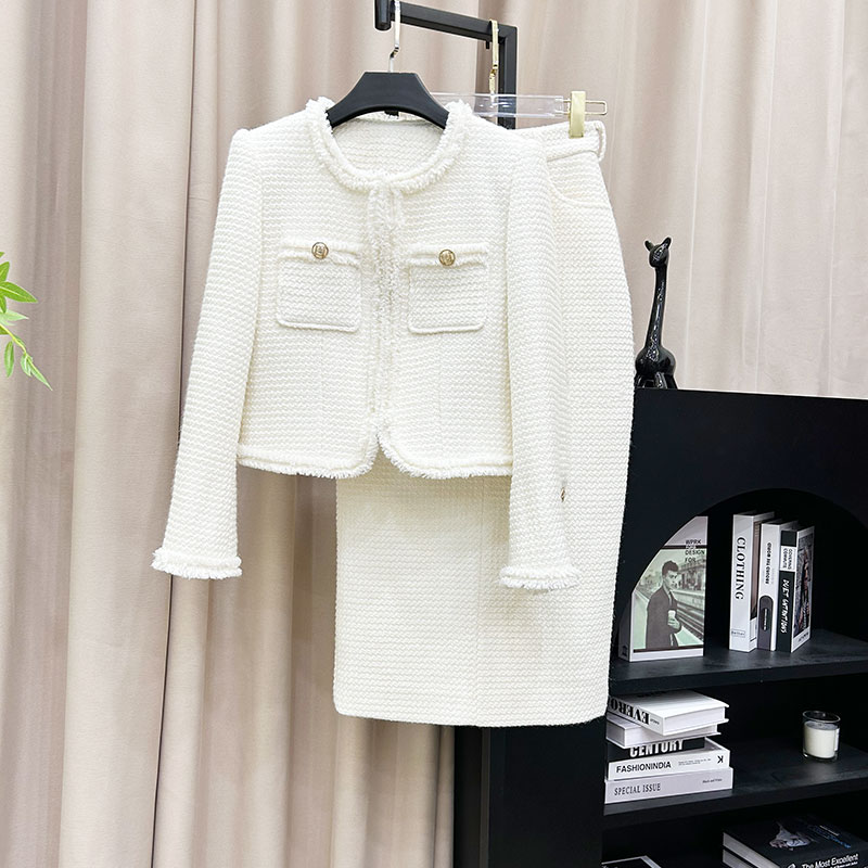 （独设）时尚名媛高端气质设计感小香风套装外套T28306