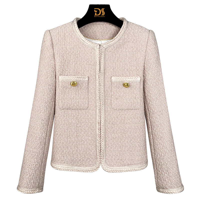 [时代木木]高端奢牌女装时尚开衫设计感小香风外套上衣250168