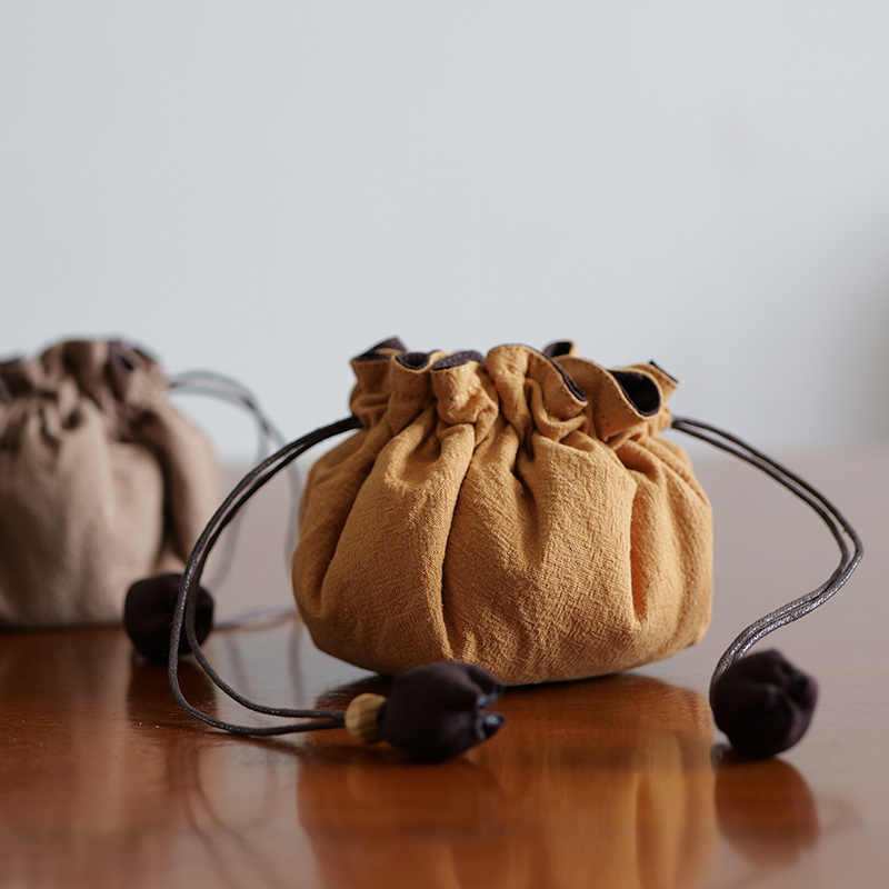 首饰袋 加厚抽绳文玩珠宝收纳布袋子主人杯茶杯包装文玩收纳袋