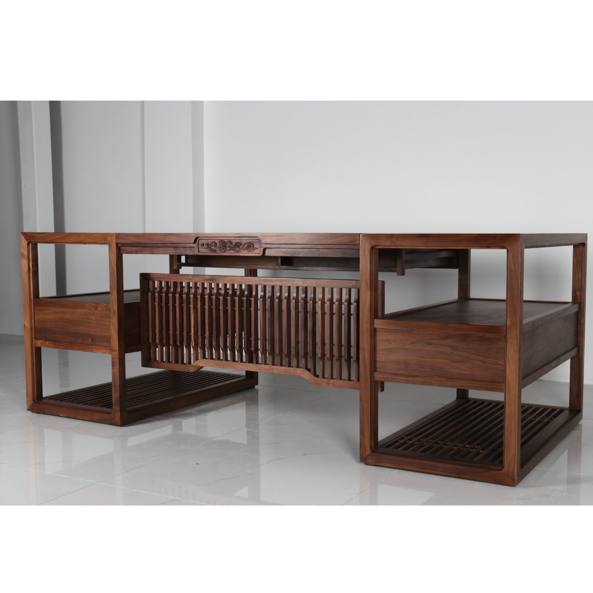 华堂荟祥云大桌老板桌大画案简约禅意办公室茶桌椅书房置物