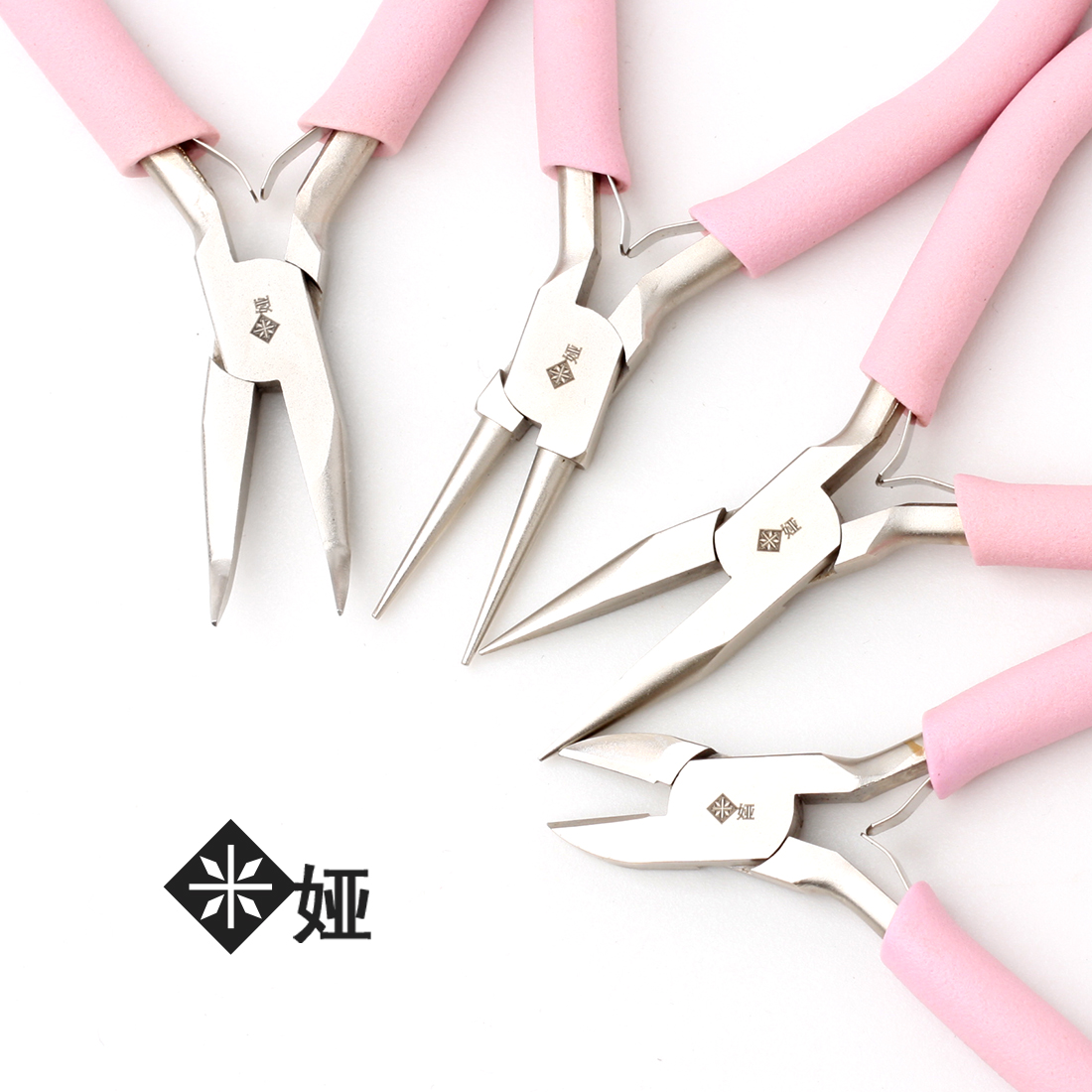 米娅少女心治愈系粉色湖水蓝珠宝首饰绕线编织套钳手工尖嘴弯嘴钳