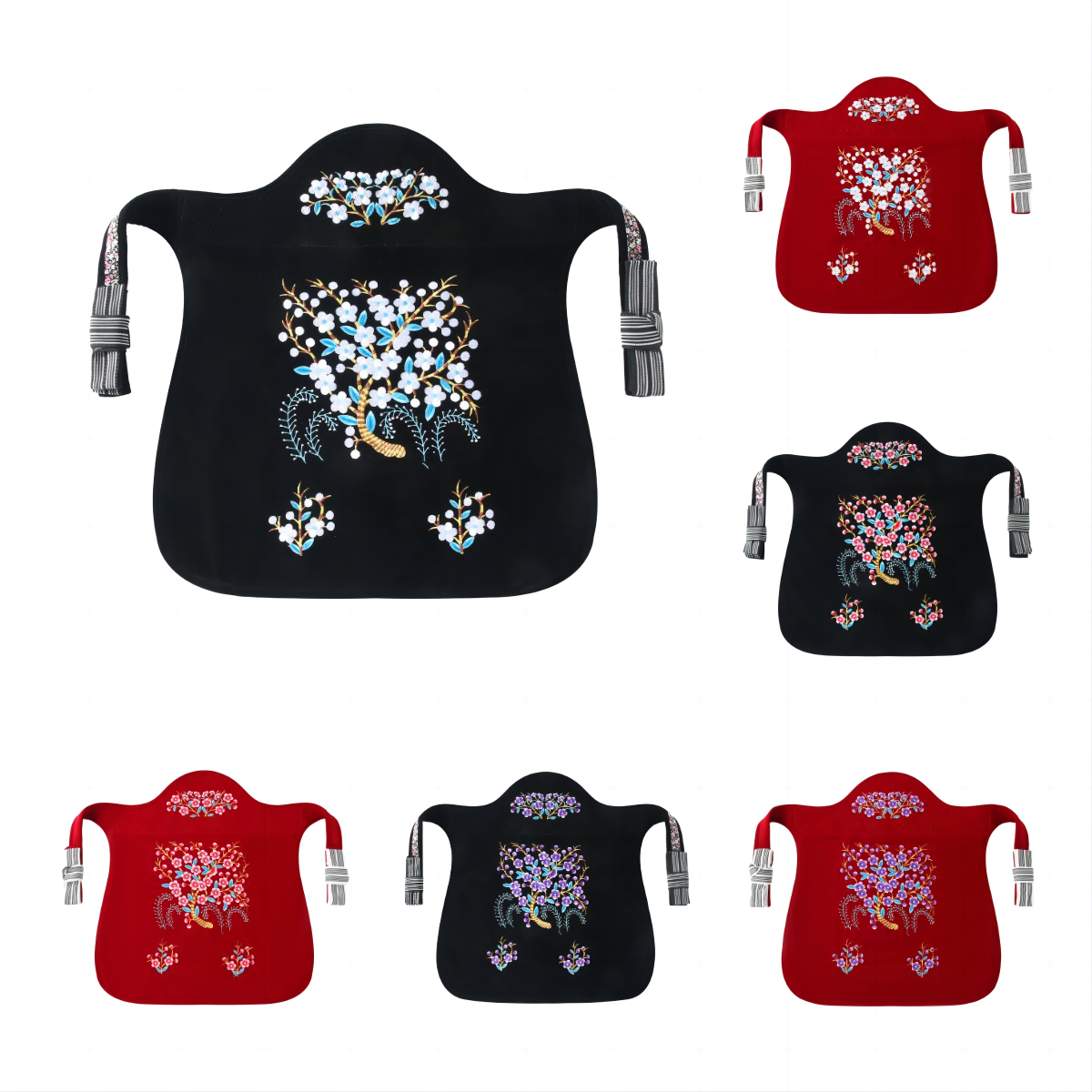 婴幼儿吸汗绣花背带时尚透气四季可用小孩多功能带娃神器贵州背带