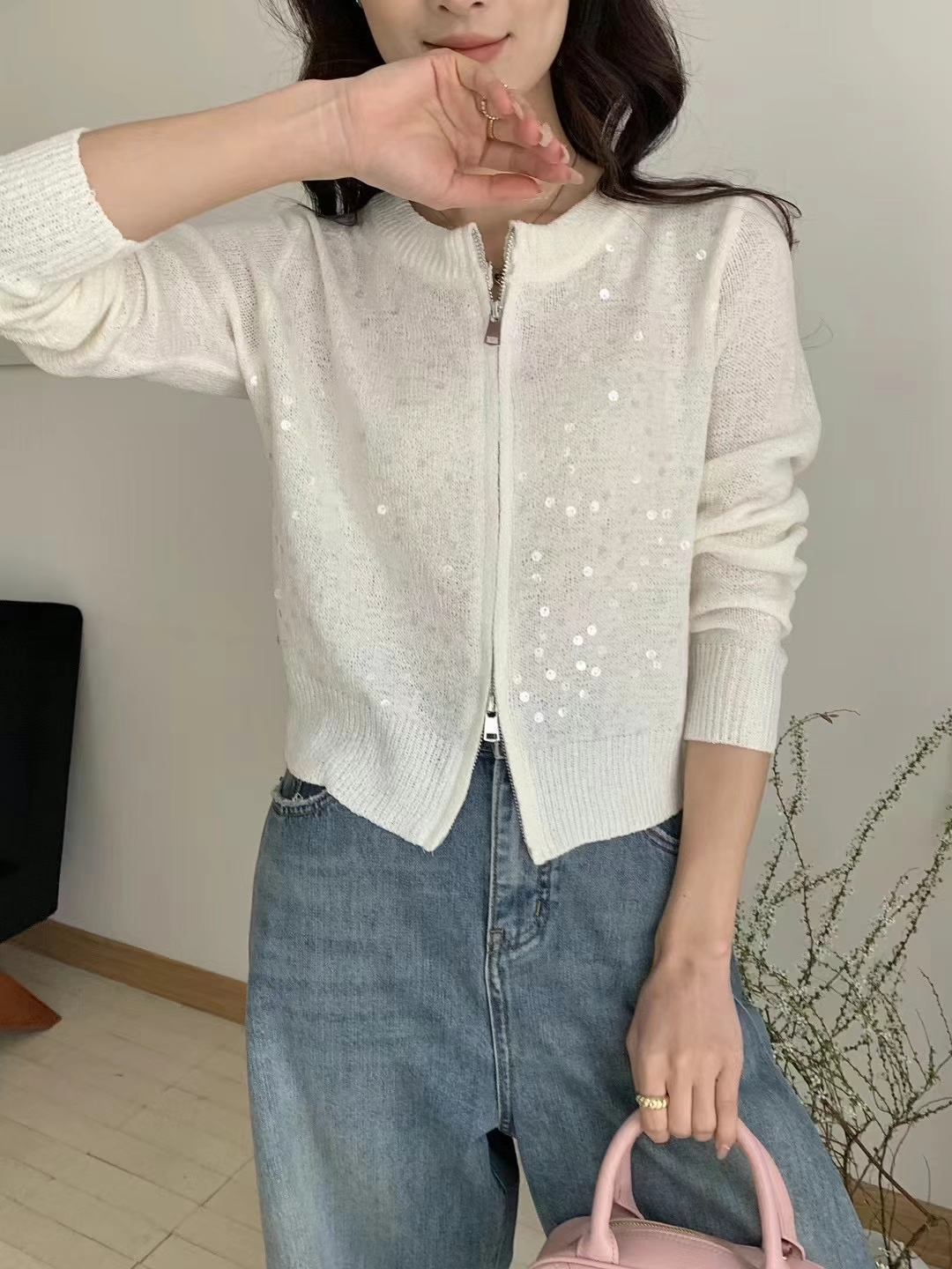玲子家小香气质针织小衫
