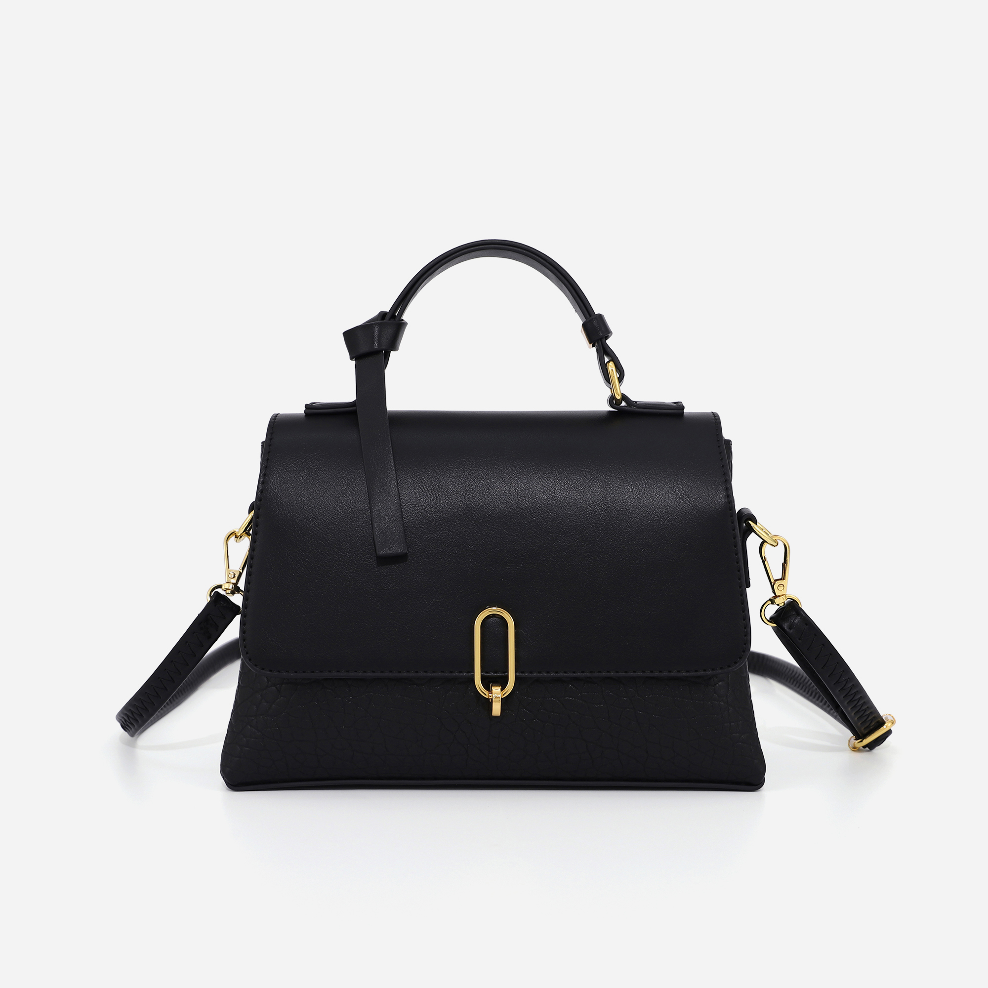 手提包经典复古大象纹女士百搭斜挎包CD24040133黑色