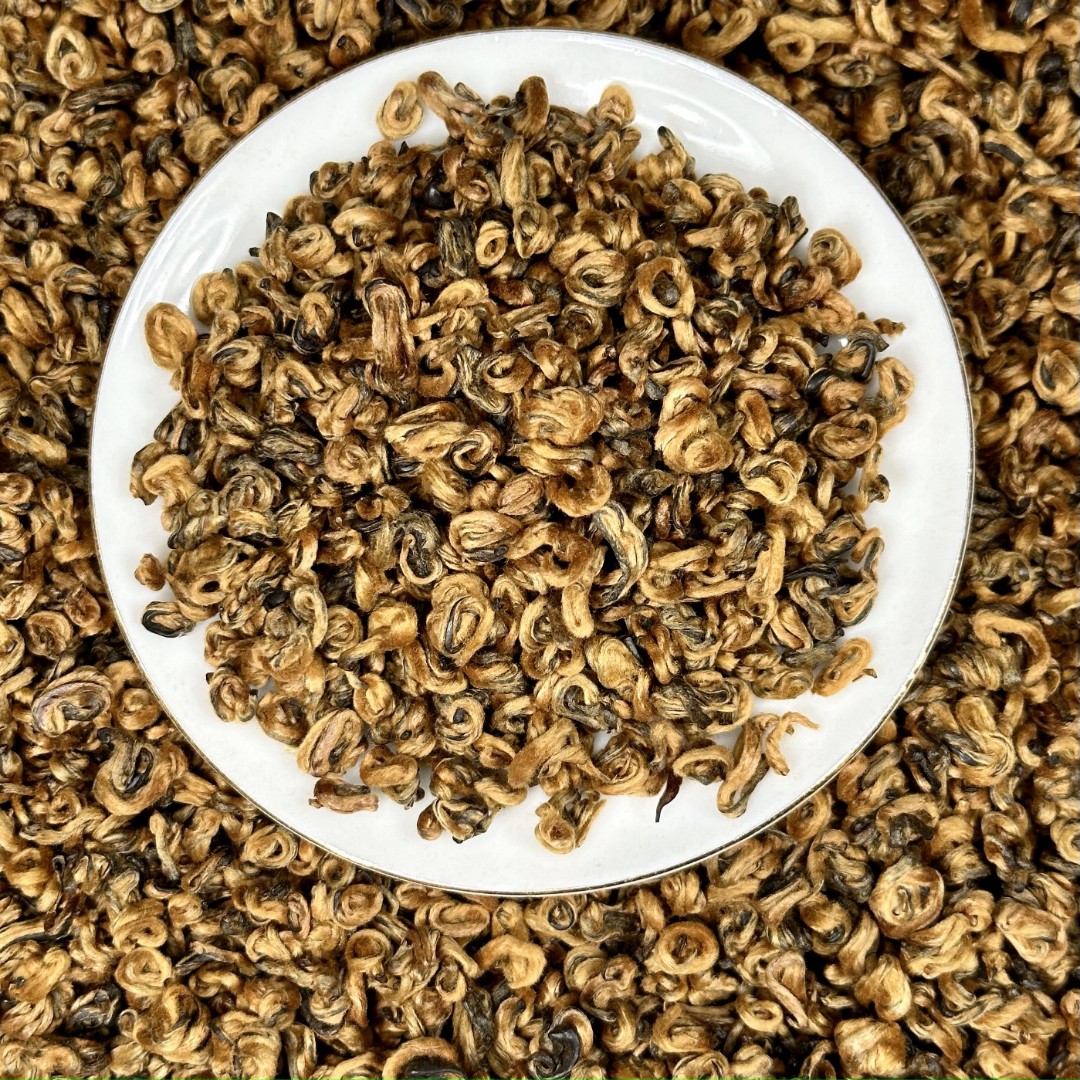 正宗凤庆滇红金螺云南红茶蜜香薯香浓郁好茶品鉴现货回味甘甜