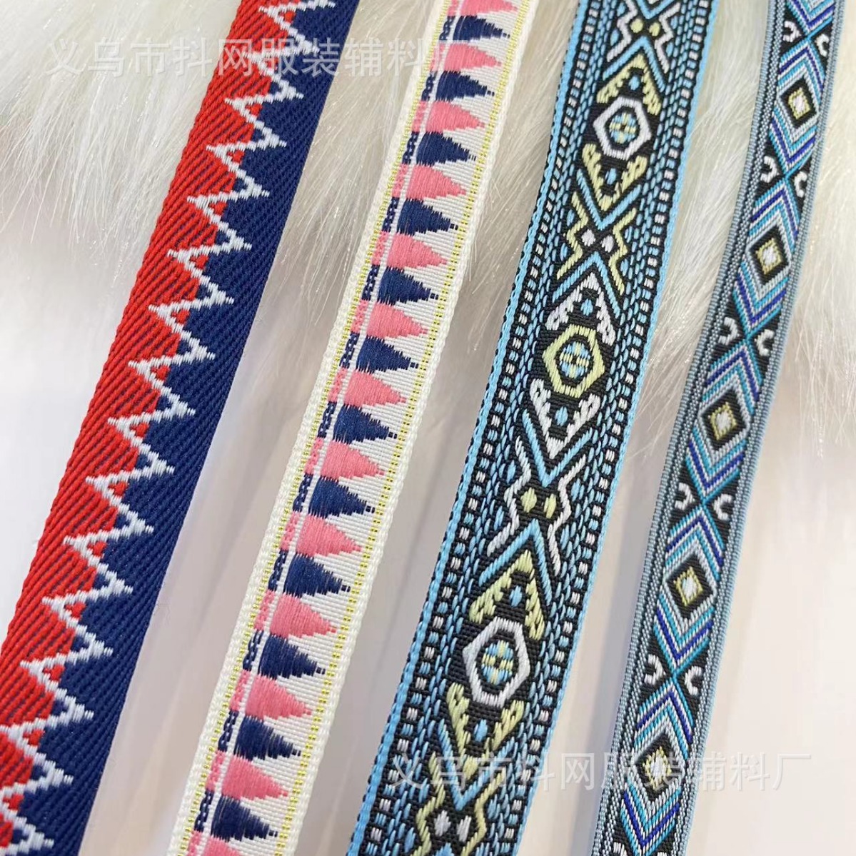 1.0--1.8cmDIY蝴蝶结民族风提花刺绣织带发饰头饰演出服装辅料