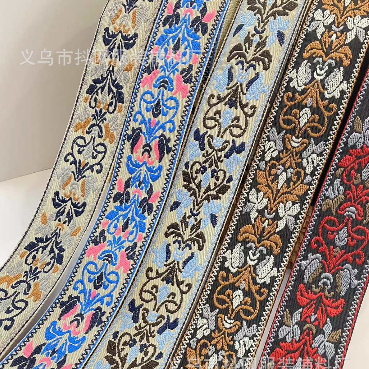 5cm提花刺绣织带装饰民族风服装服饰演出服装辅料礼盒包装带花边