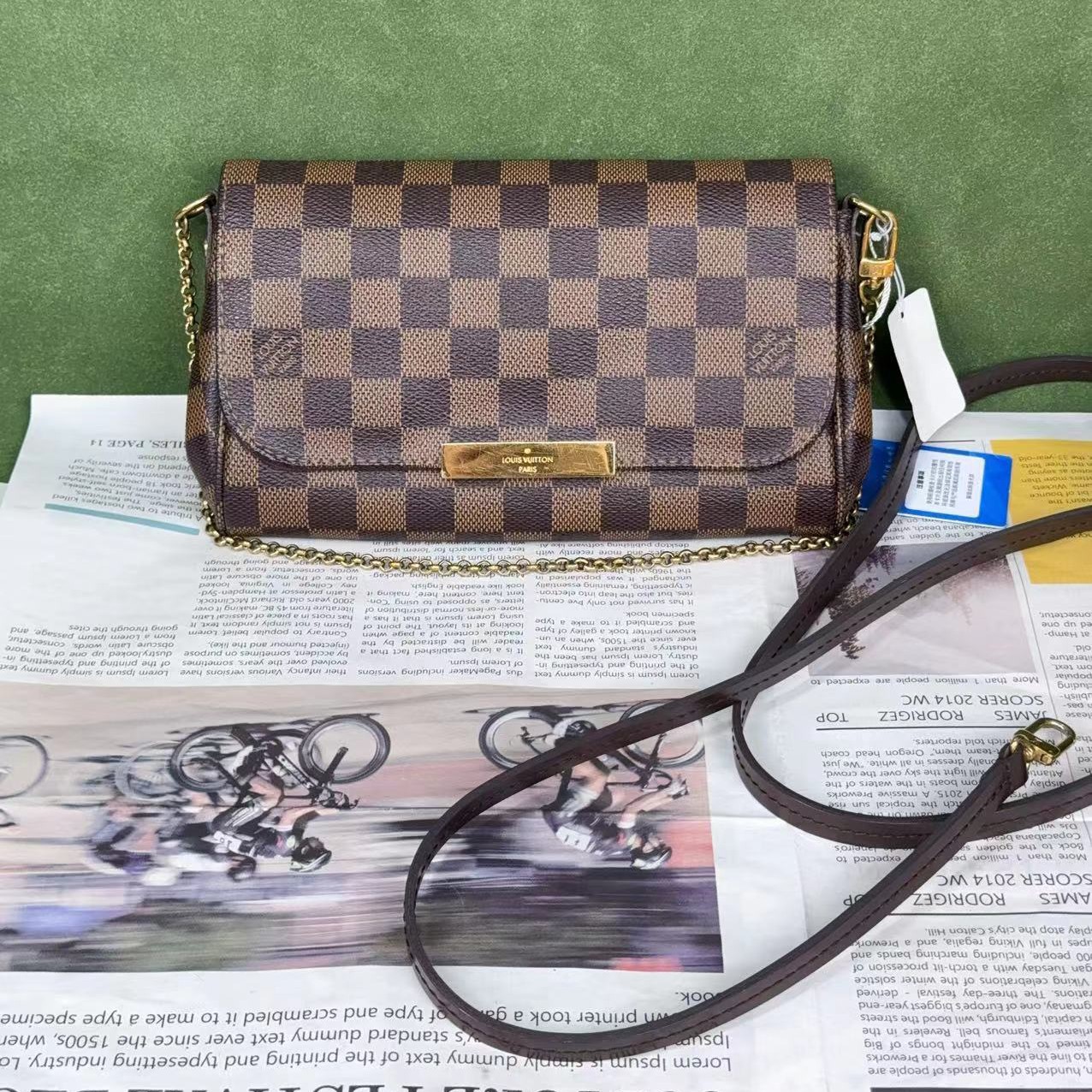 95新 LouisVuitton/路易威登 拉瑞苏/LRS/棋盘格挚爱单肩包/5113