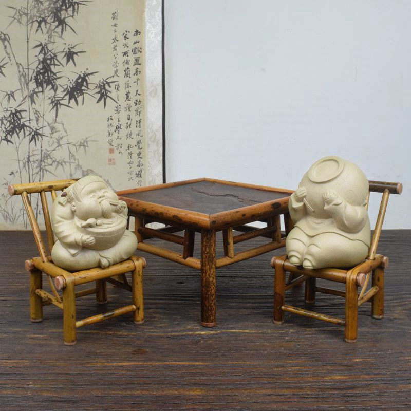 干饭人紫砂茶宠小孩手工茶玩茶宝茶桌精品高端可养可爱茶台小摆件