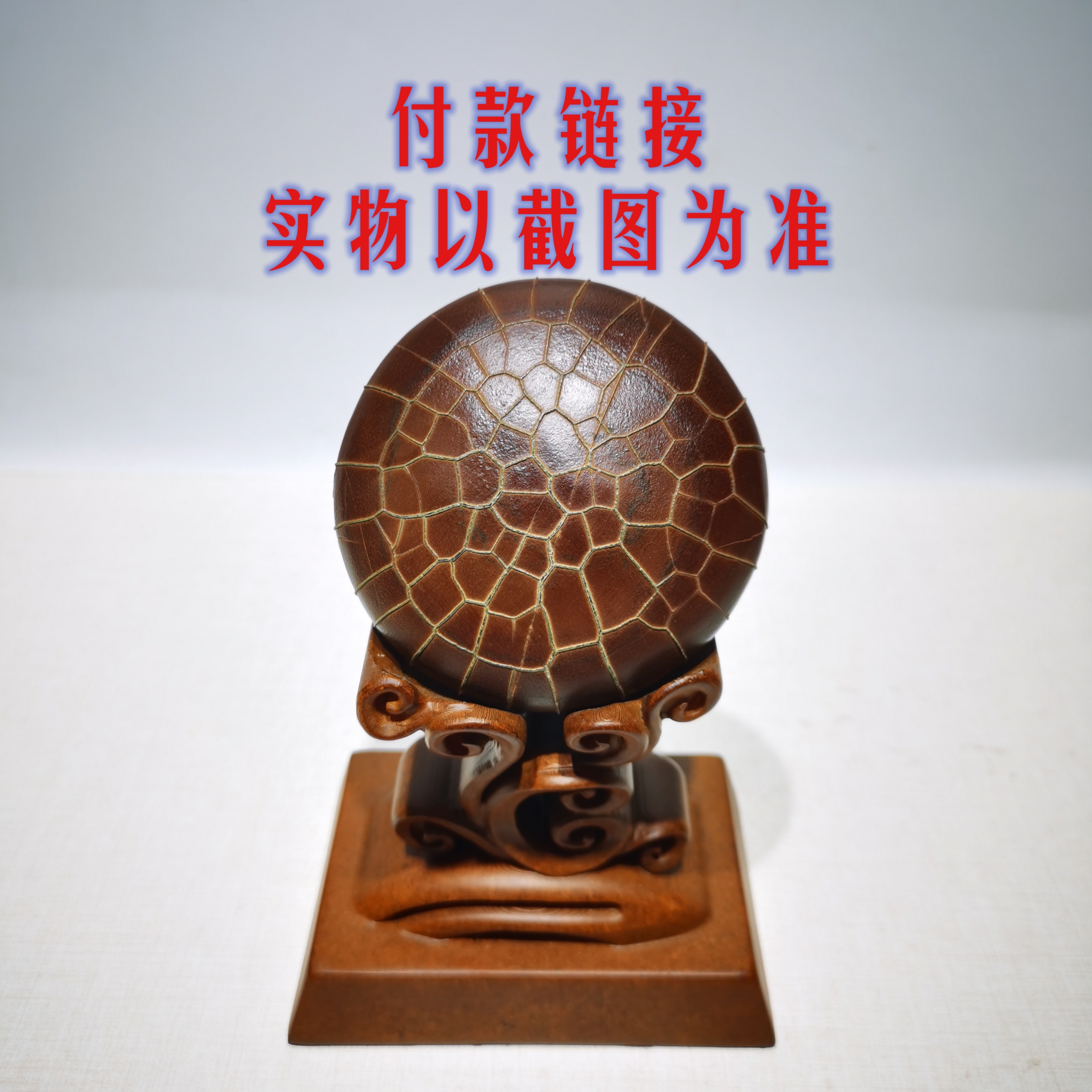 奇石龟纹石天然原石摆件礼品中式古铜石石盆手玩手把件镇纸壶承茶