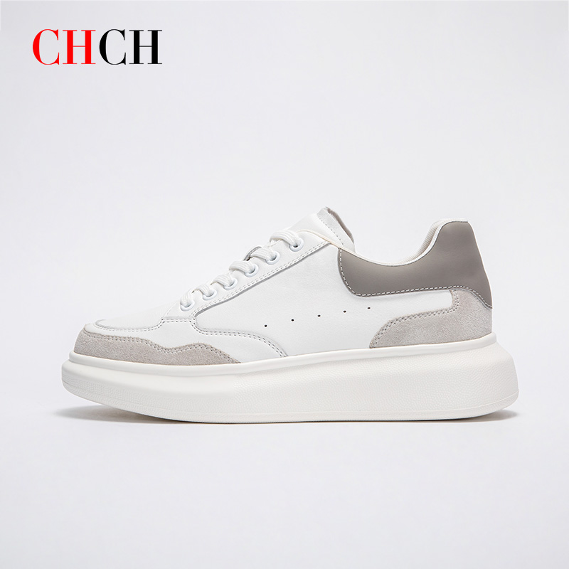 CHCH2024年时尚真皮拼色休闲鞋运动百搭显瘦减龄透气女鞋CO1B5291