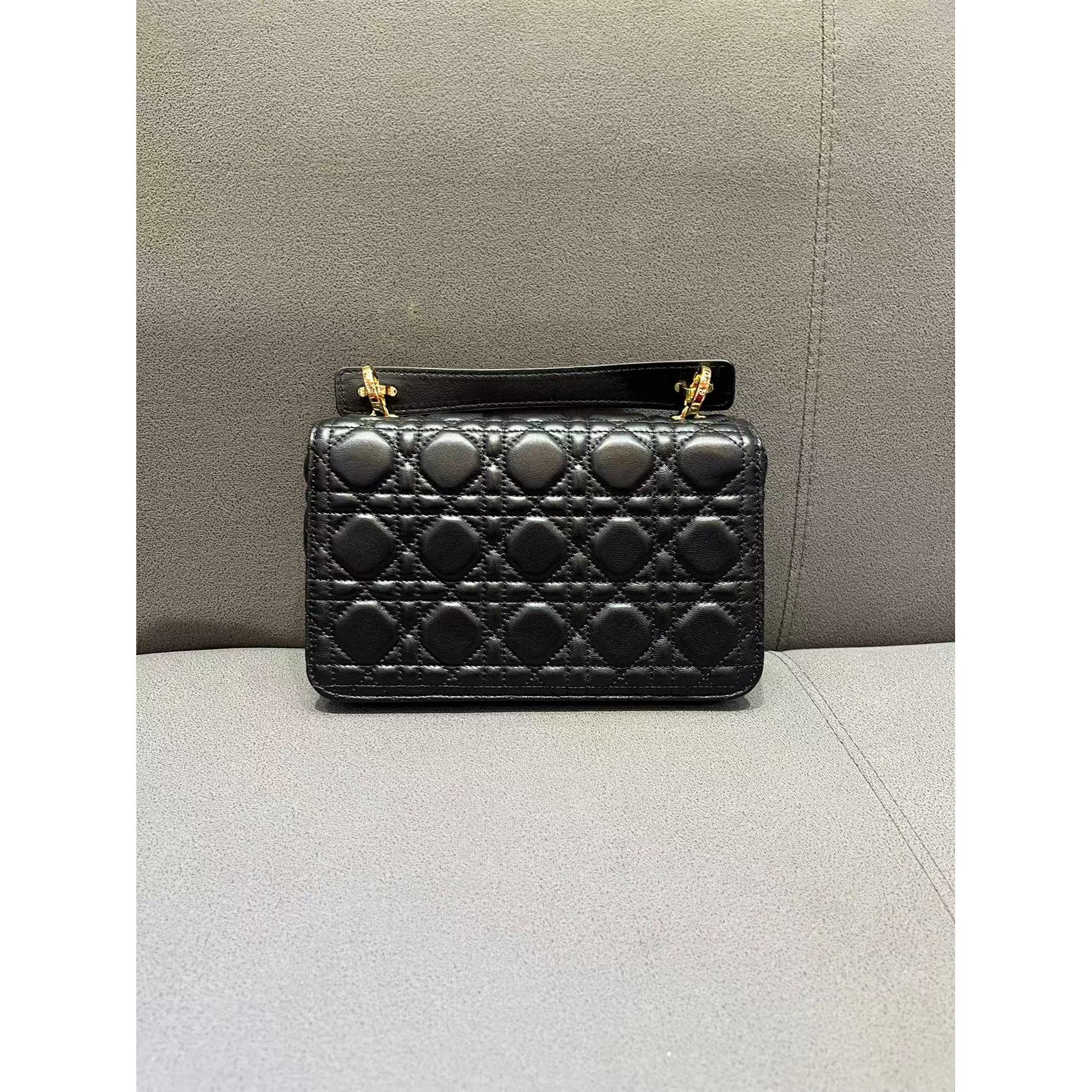 【B068-64424】黑色气质时尚轻奢百搭真皮手提单肩斜跨包女士包包