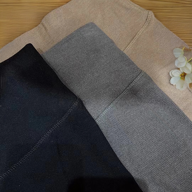 柔软舒服高弹力打底裤高腰保暖加厚加绒灰色休闲裤芭比裤穿180斤