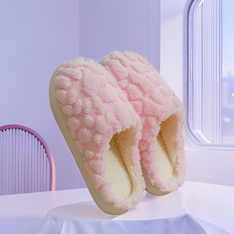 加厚棉拖鞋情侣软底居家厚底加绒防滑保暖冬天包跟毛拖双面绒
