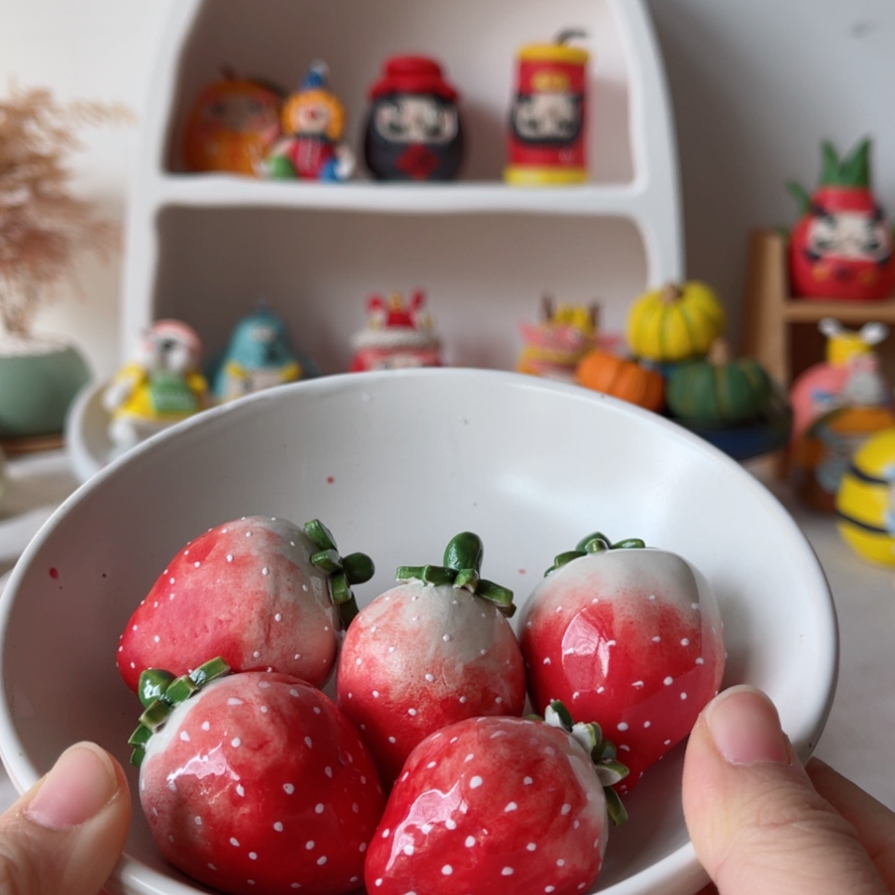 【闪购商品】瓷摆件五个草莓