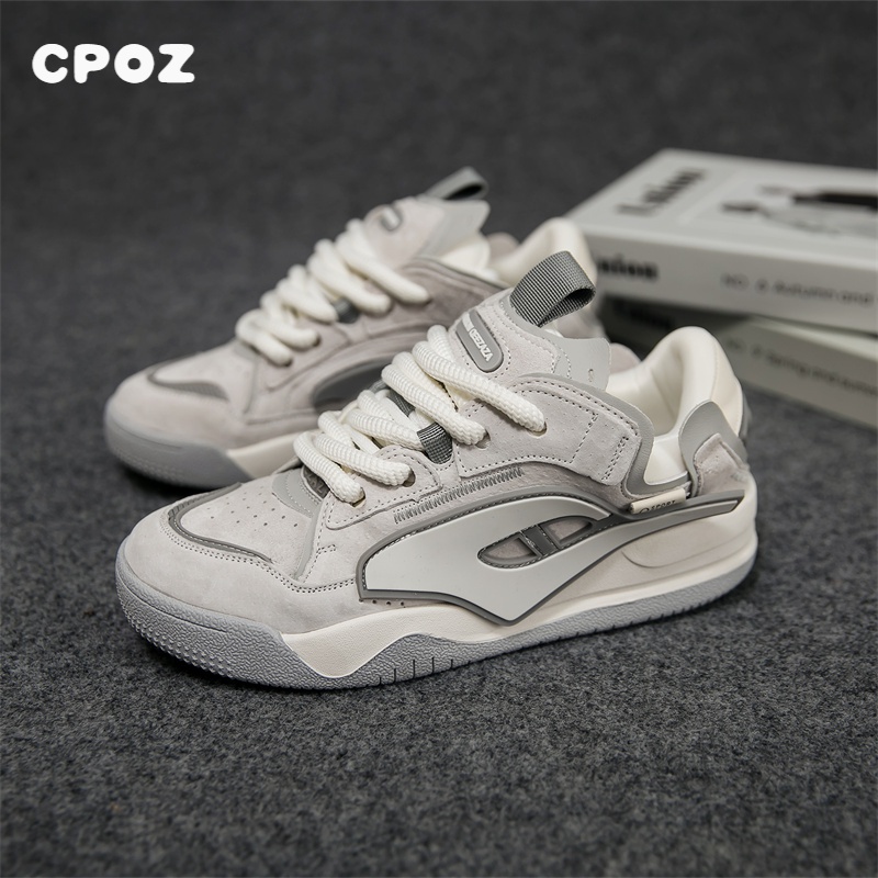 CPOZ小众原创设计国潮2024春季新款情侣面包鞋休闲鞋板鞋男鞋潮鞋
