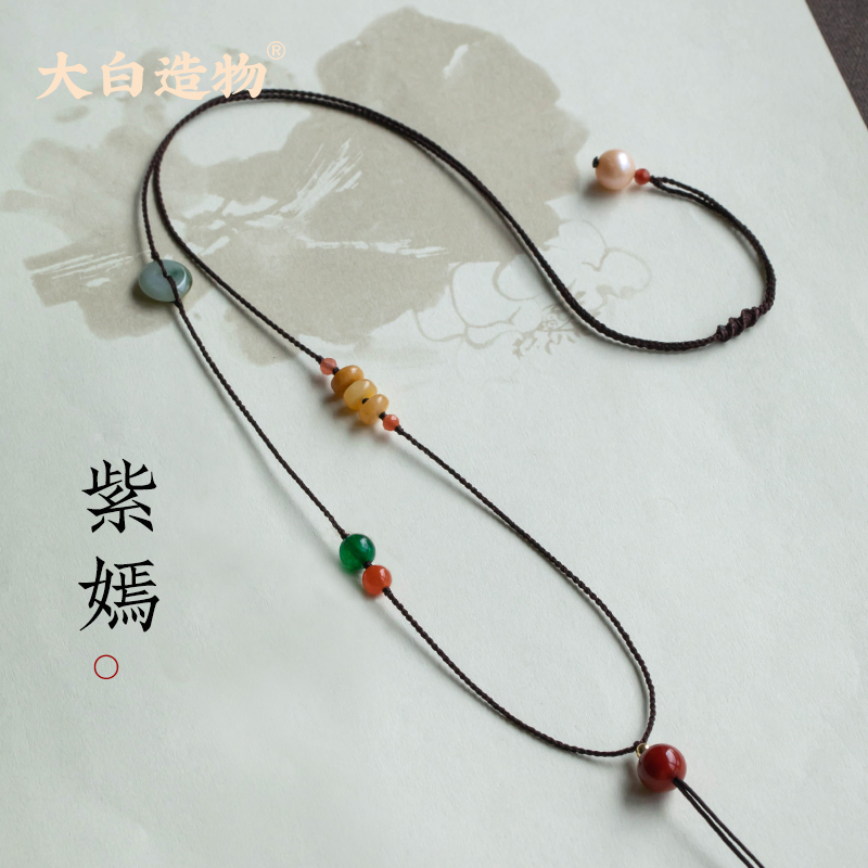 编织粗绳手工平安绳子金锁平安女款高档手工编织平安扣挂挂绳