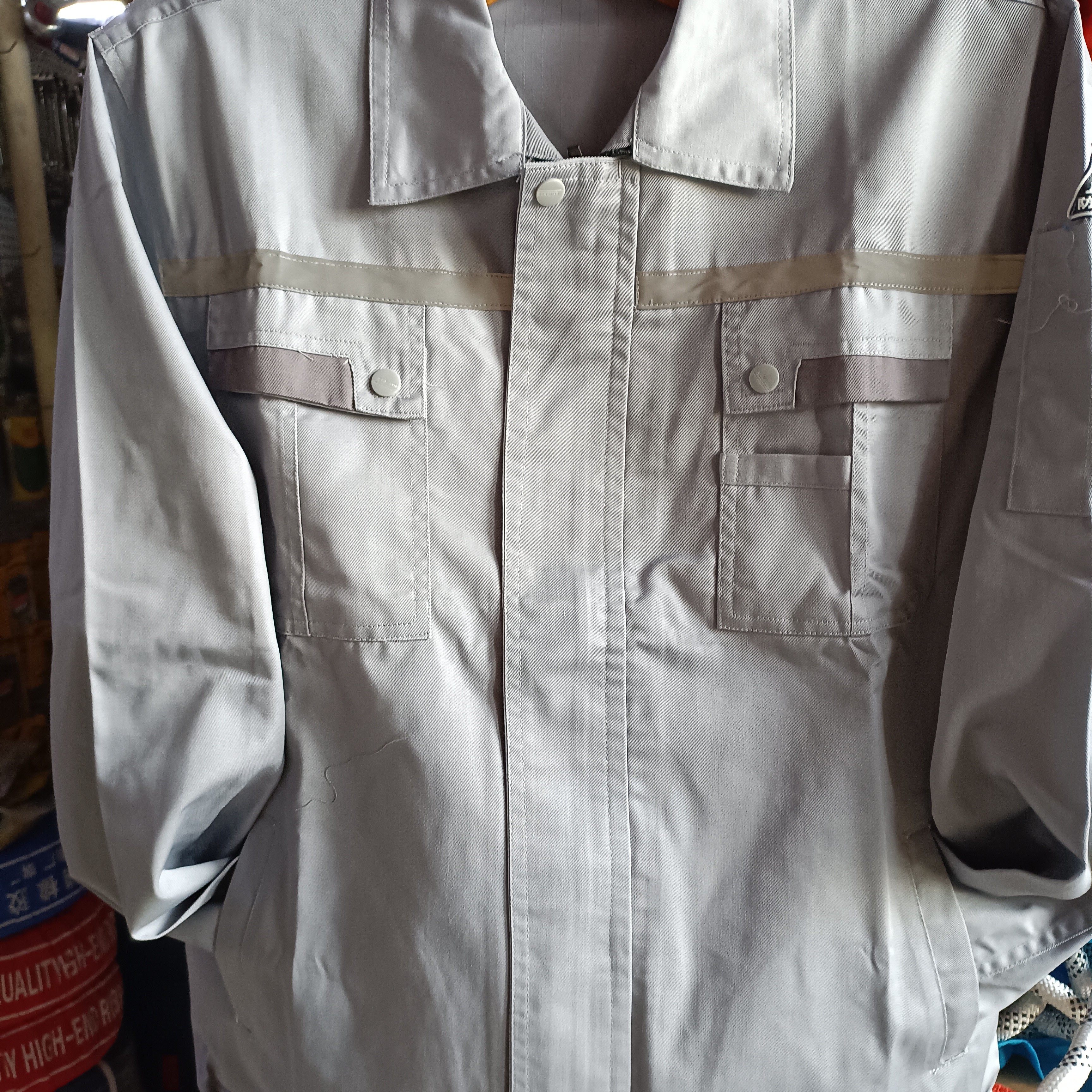 防静电灰色套装工作服