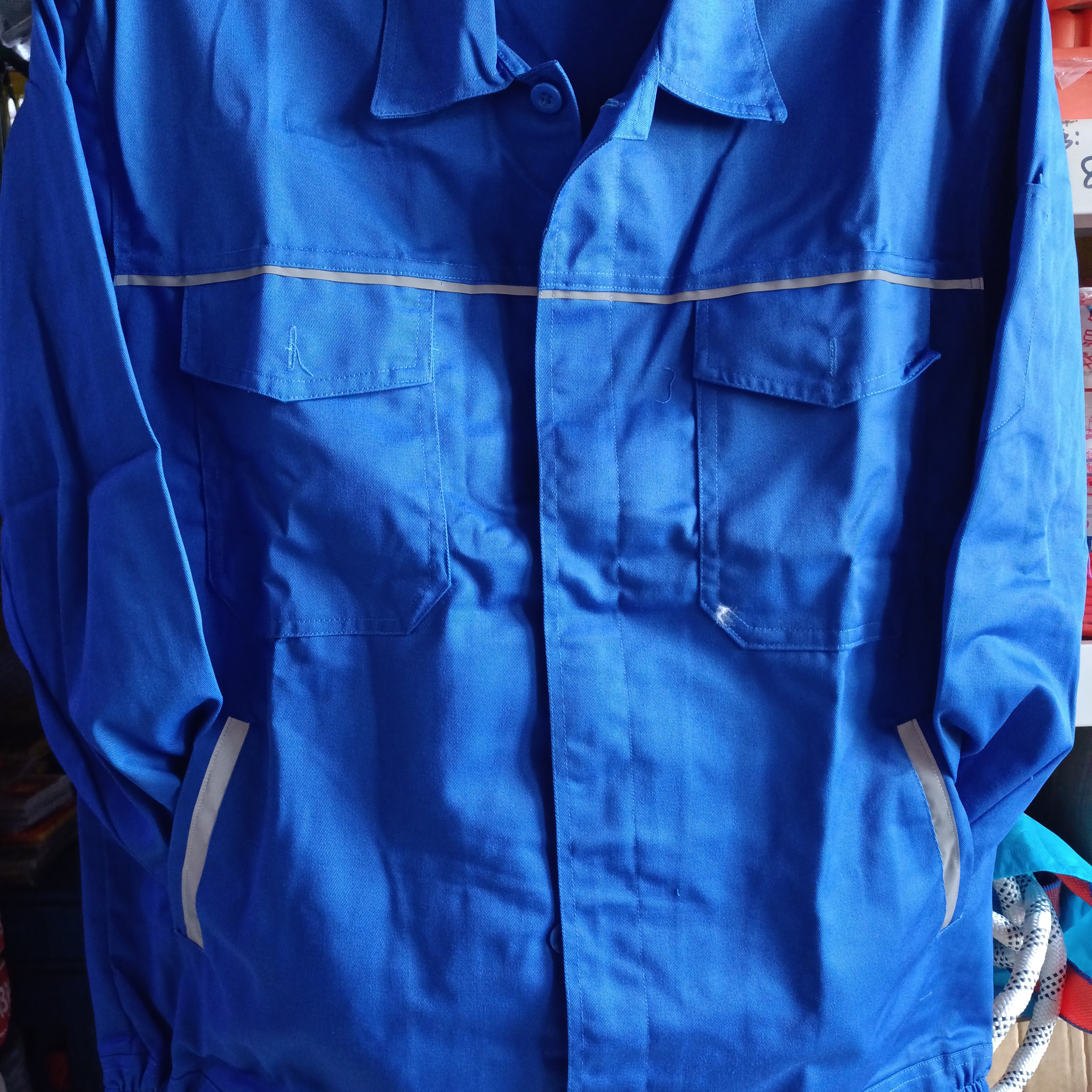 经典款蓝色套装工作服